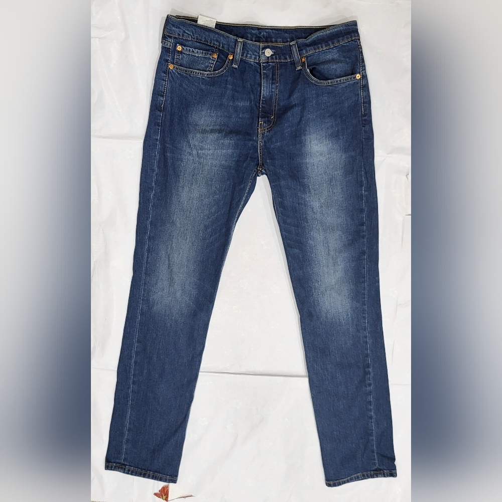 Levi's Men's 36x32 511 Stretch Slim Blue Jeans 99% Cotton